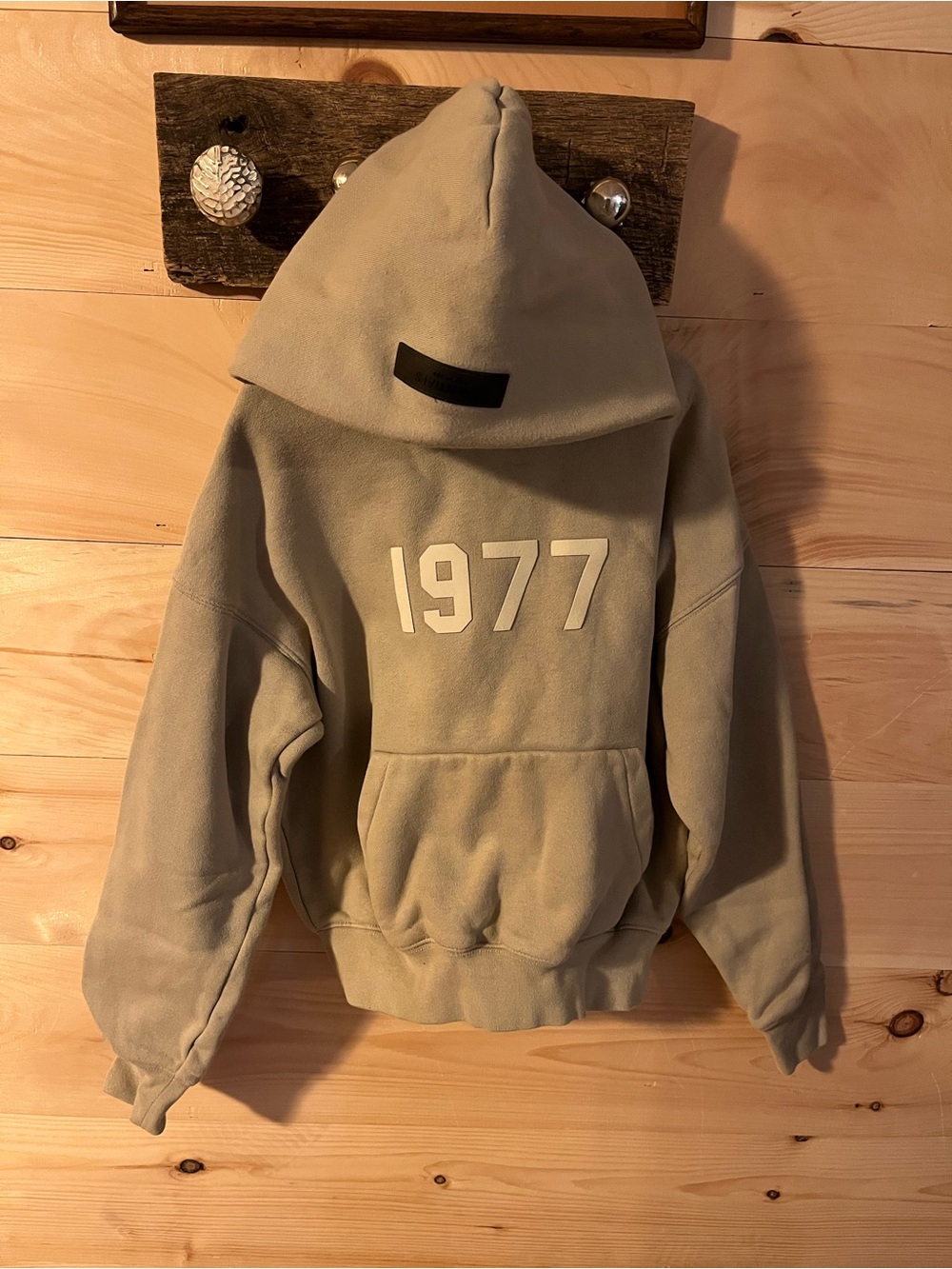 Kids Fear of God Essentials Smoke Hoodie Size 6/7